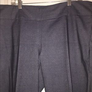 Plus size denim look work pants